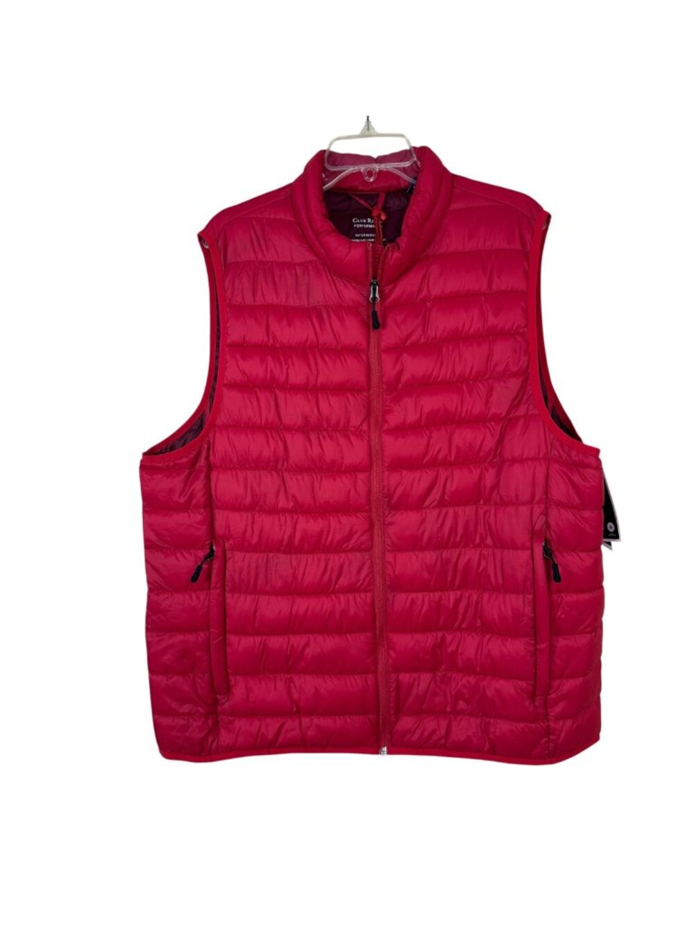 Club Room NEW Red Packable Puffer Vest Men's XL Quilted Warm Winter Outdoors